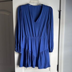 Royal blue long sleeve Dress
